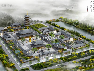 台山寺庙建筑总体规划方案